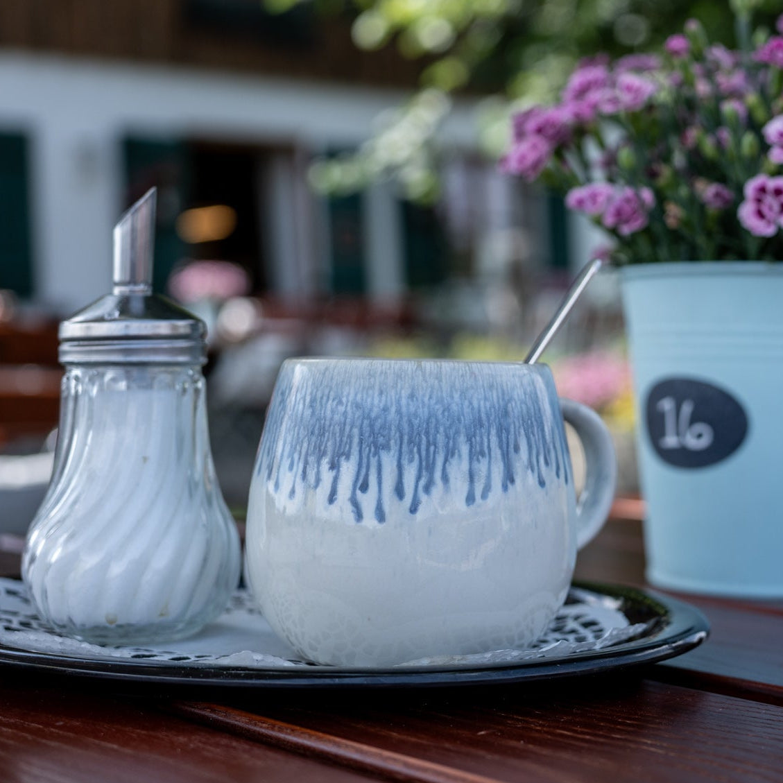 Grünten Cappuccinotasse Indigo