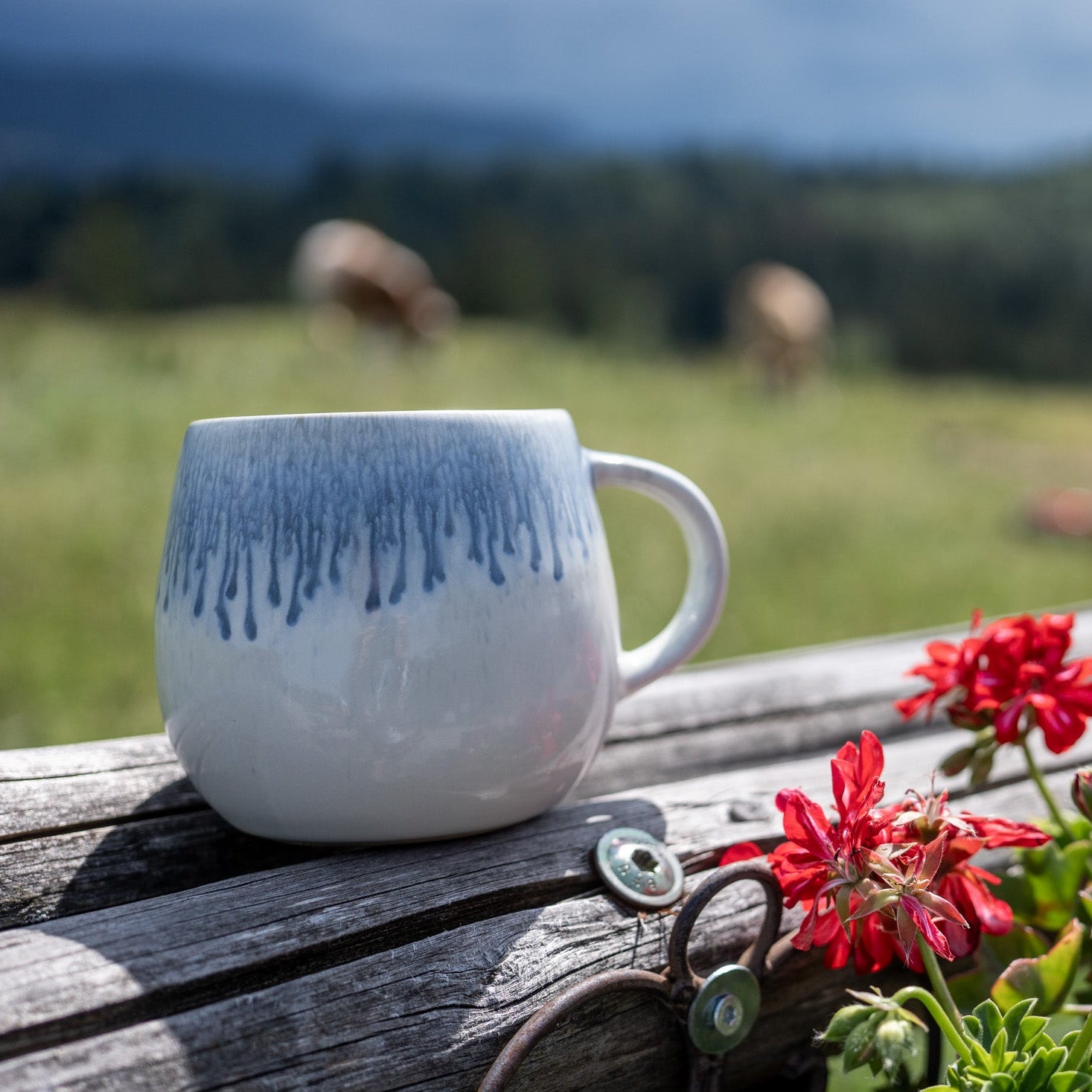 Grünten Cappuccinotasse Indigo
